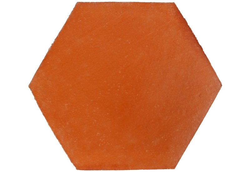 Tomette Hexagonale Rouge en Terre cuite - Sol intérieur lisse