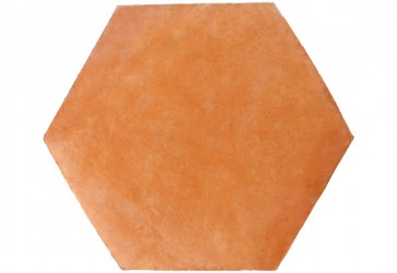 carrelage terre cuite hexagonale rose