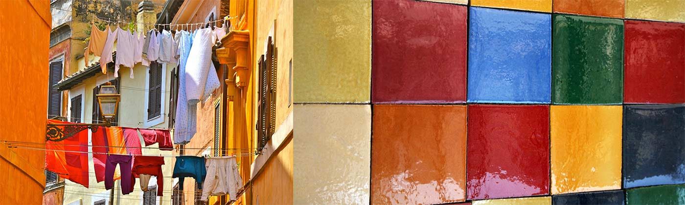 Collections plain and patterned wall tiles